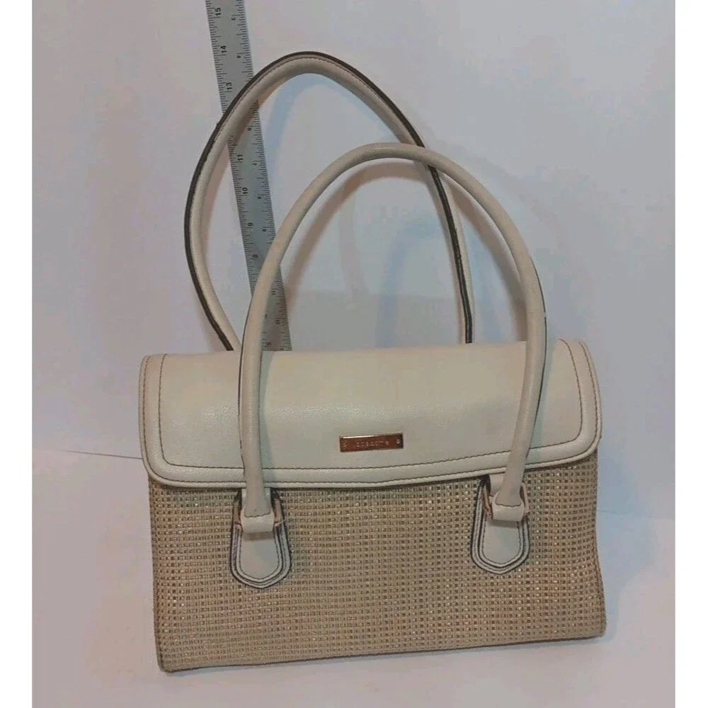liz claiborne Shoulder Bag Handbag Purse Almond Beige